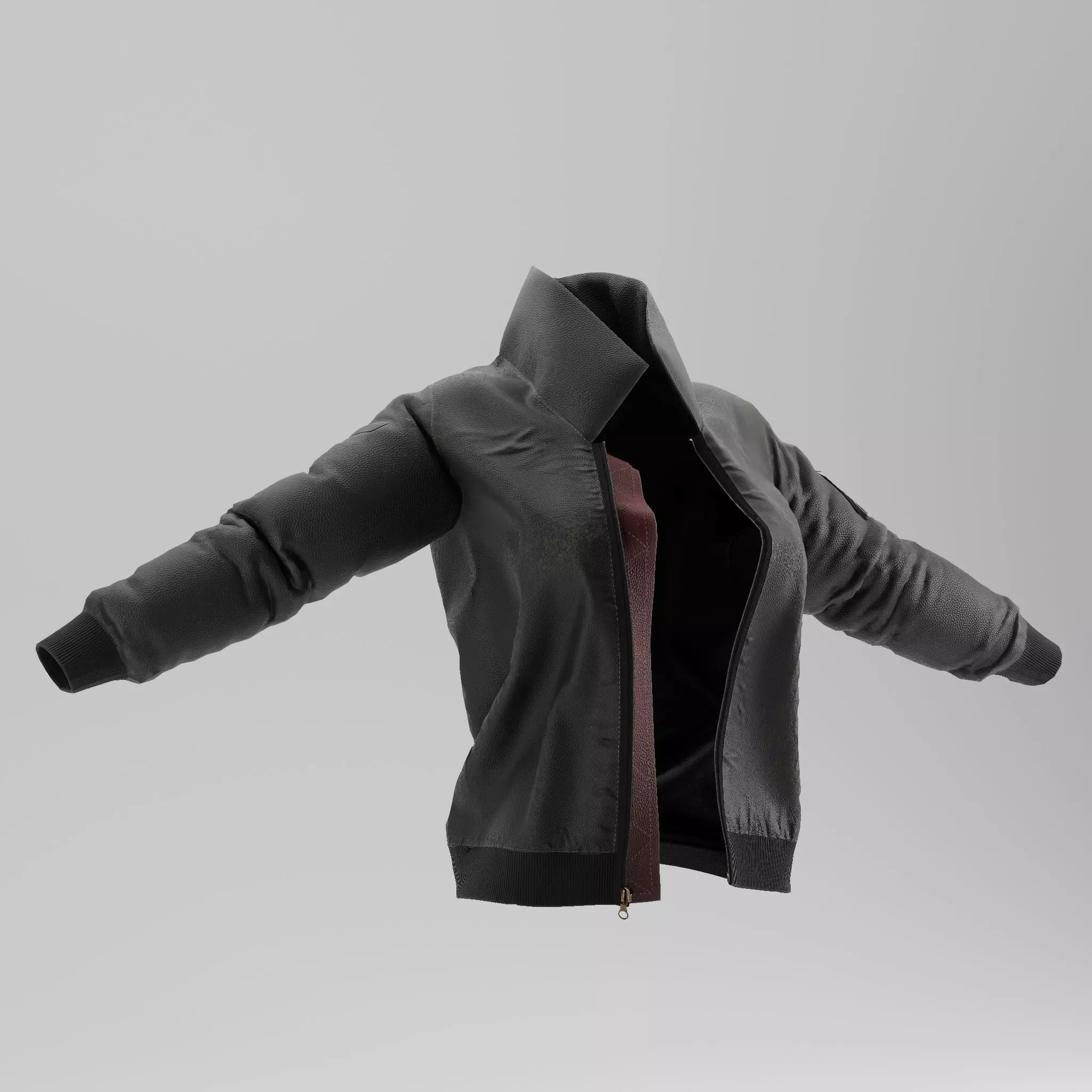 Biker Leather Jacket Low-poly 3D model