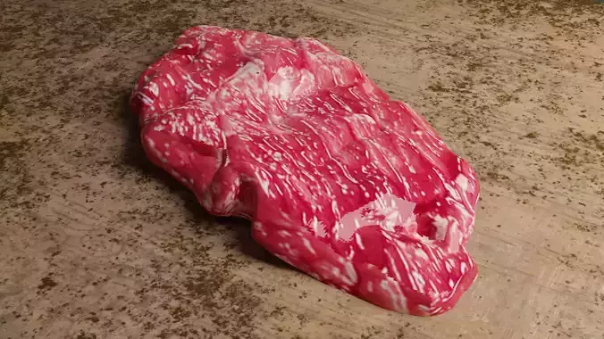 Steak and cutting board with knife