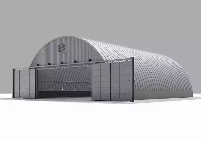 Aircraft Hangar Exterior-Interior