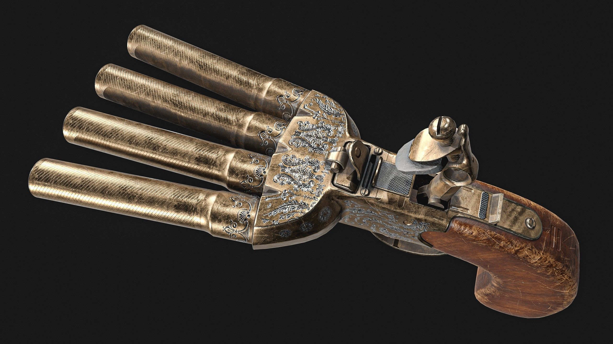 3D model Duck Foot Pistol VR / AR / low-poly | CGTrader