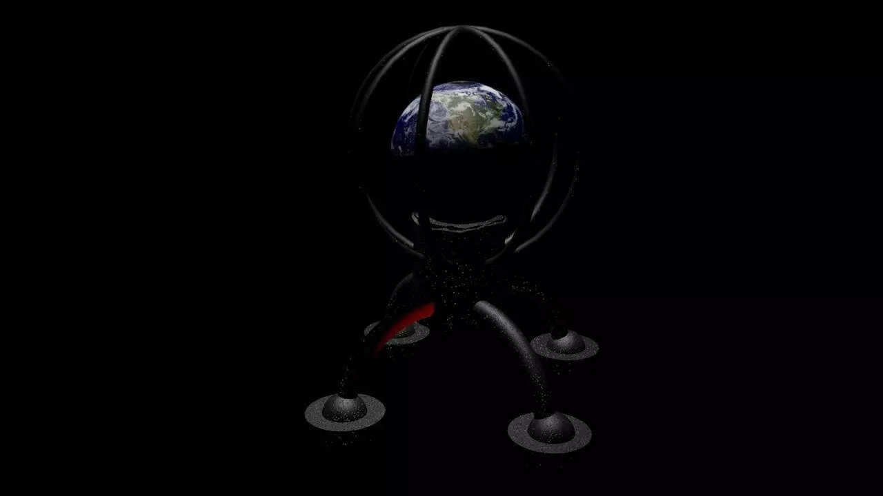 Earth in cage 3D print model