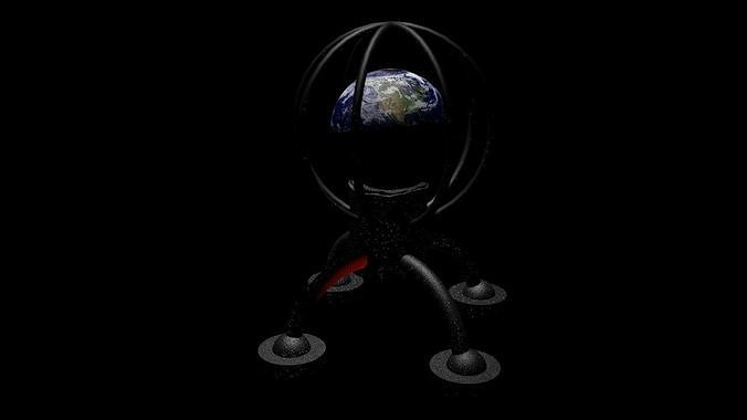 Earth in cage 3D print model