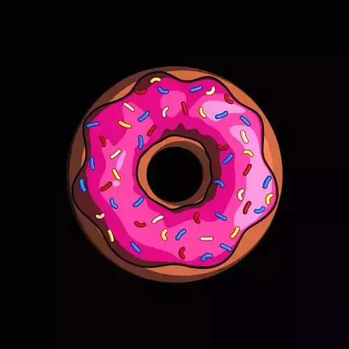 Stylized donut 3d model