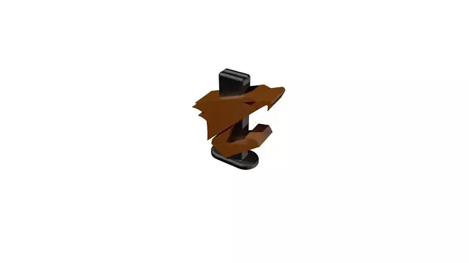 Auros Logo GPU Support 3D print model