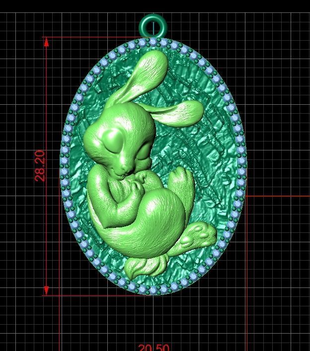 Rabbit bunny hare coney cony lapin krolik 2023 year 3D print model_23