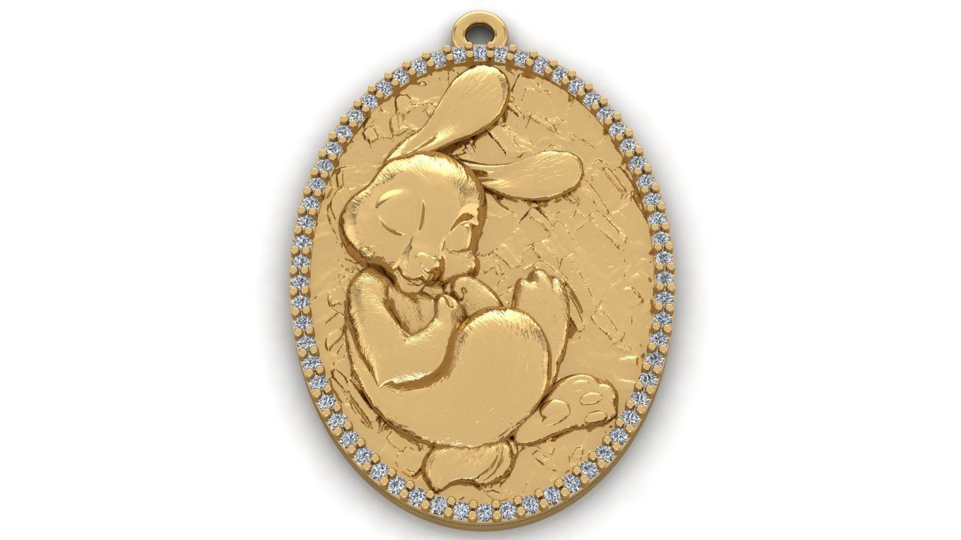 Rabbit bunny hare coney cony lapin krolik 2023 year 3D print model_2