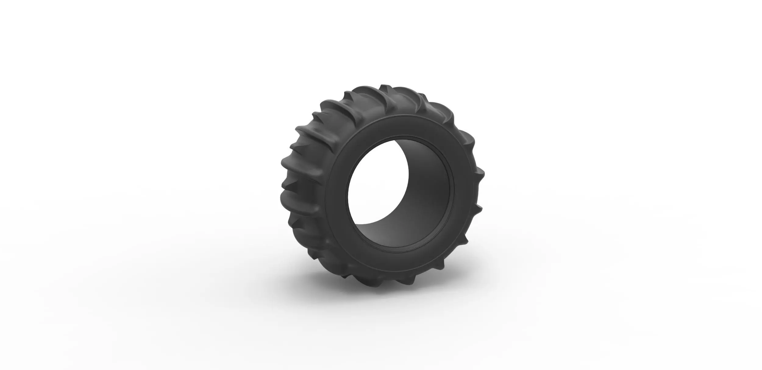 Dune buggy rear tire 30 Scale 1 to 25 3D print model_0