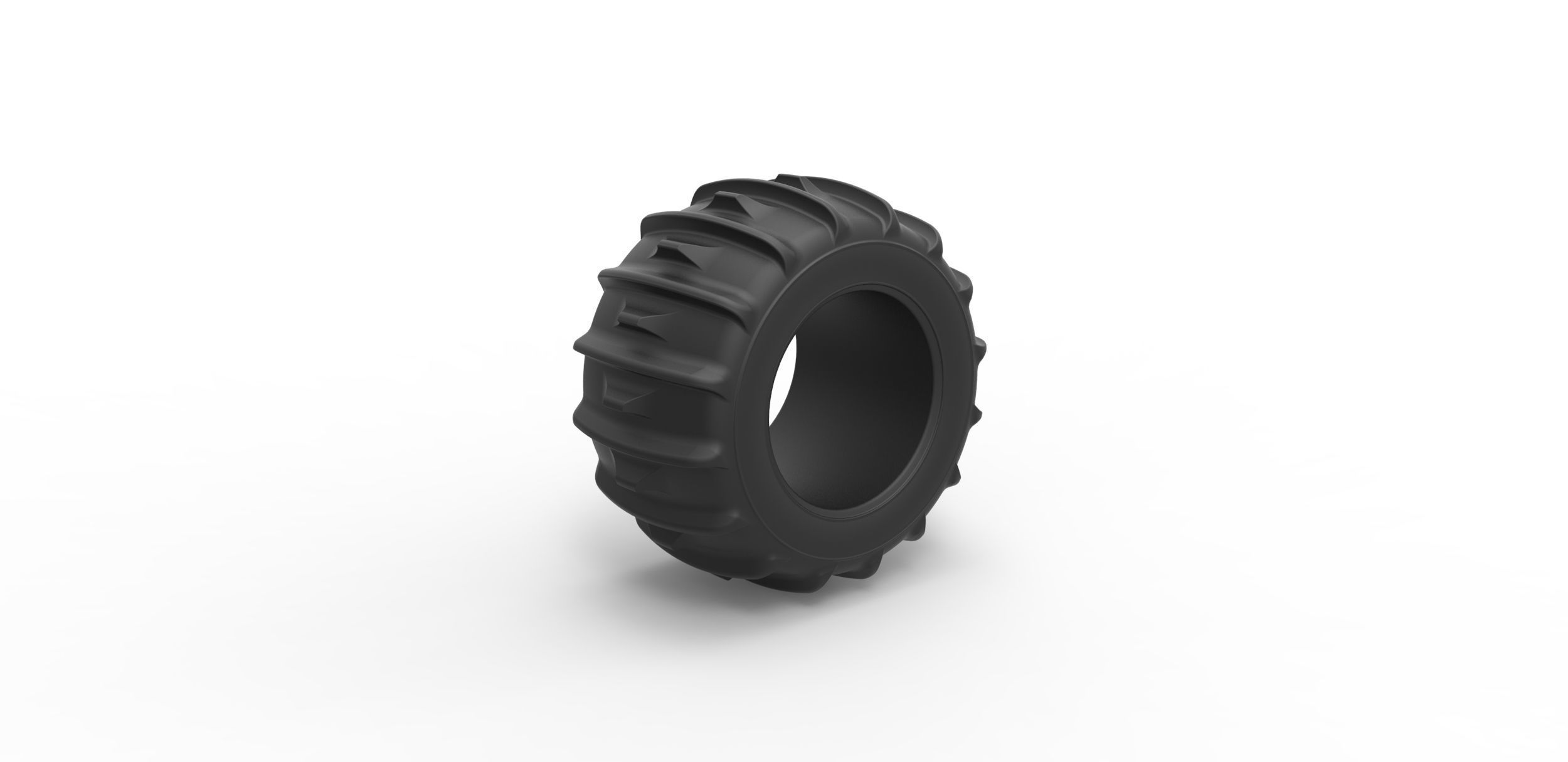 Dune buggy rear tire 30 Scale 1 to 25 3D print model_1