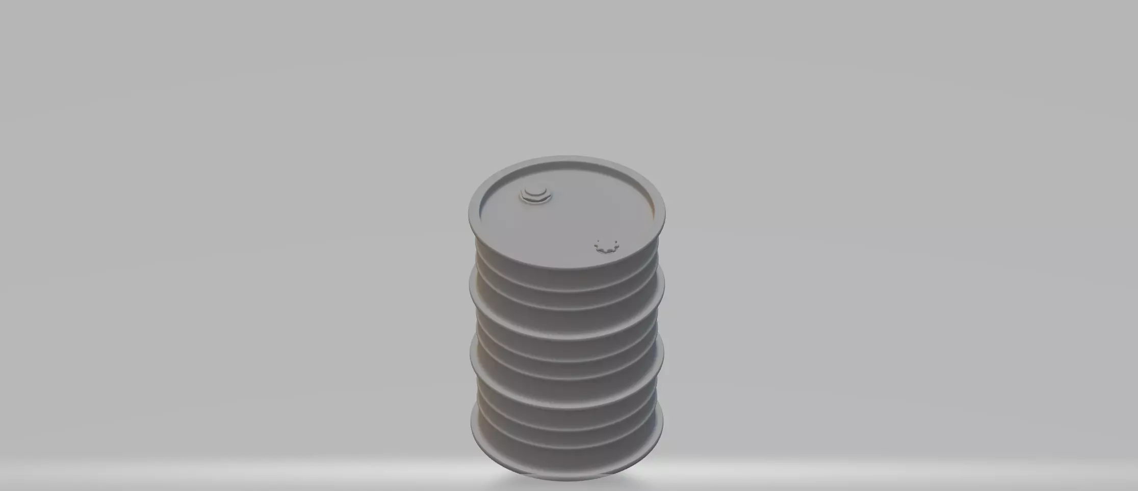 Barrel 1 stack of metal barrels Free 3D print model