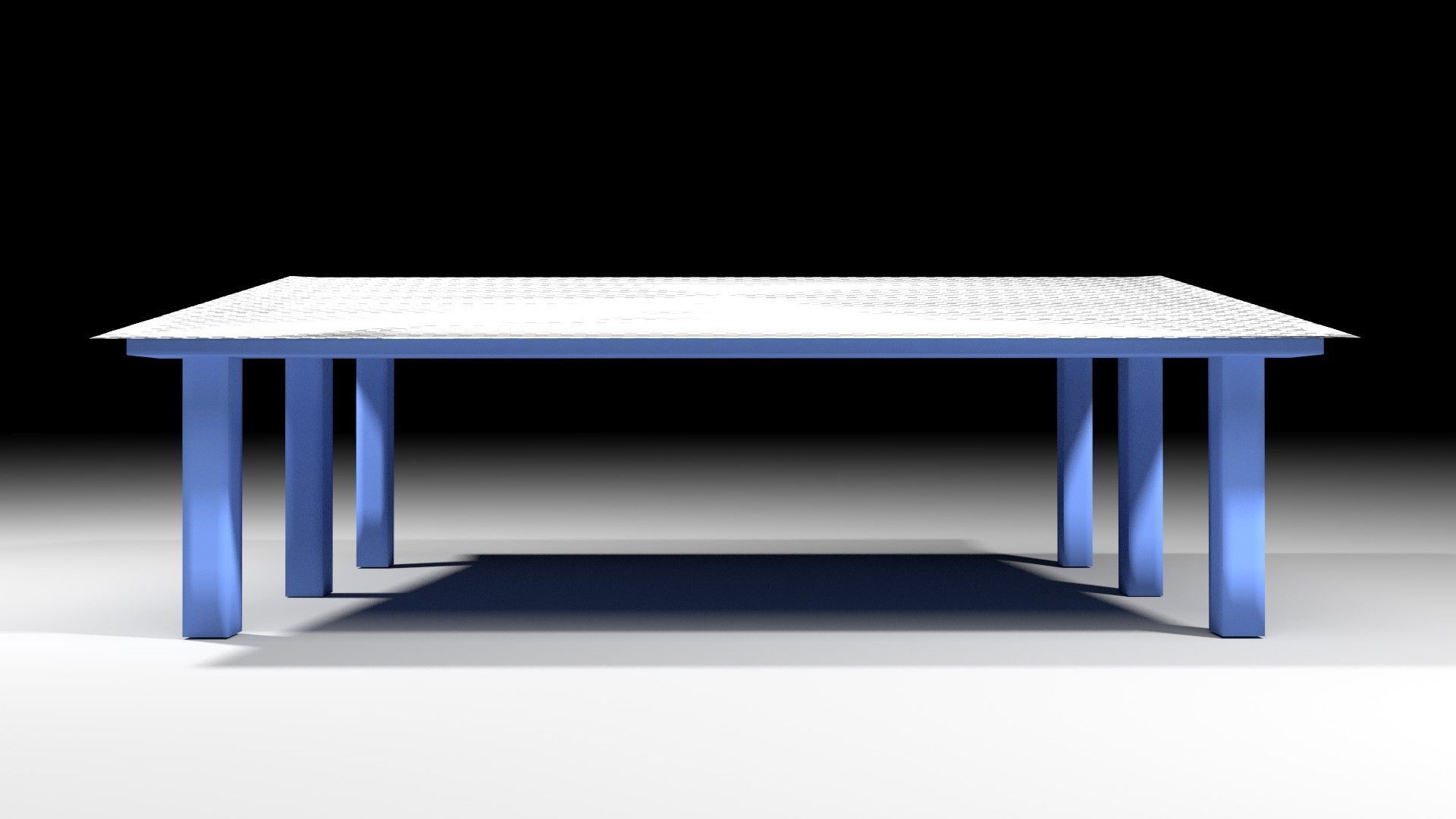 Warehouse 4 metal table 3D model_2