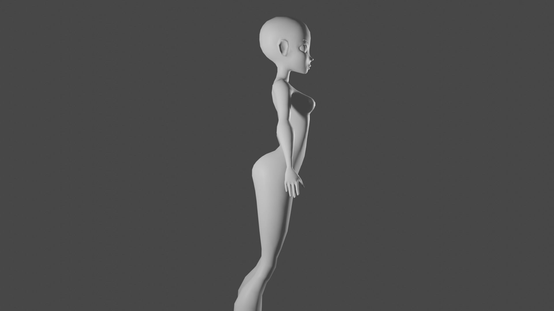 Winx Base Mesh Free 3D model_3