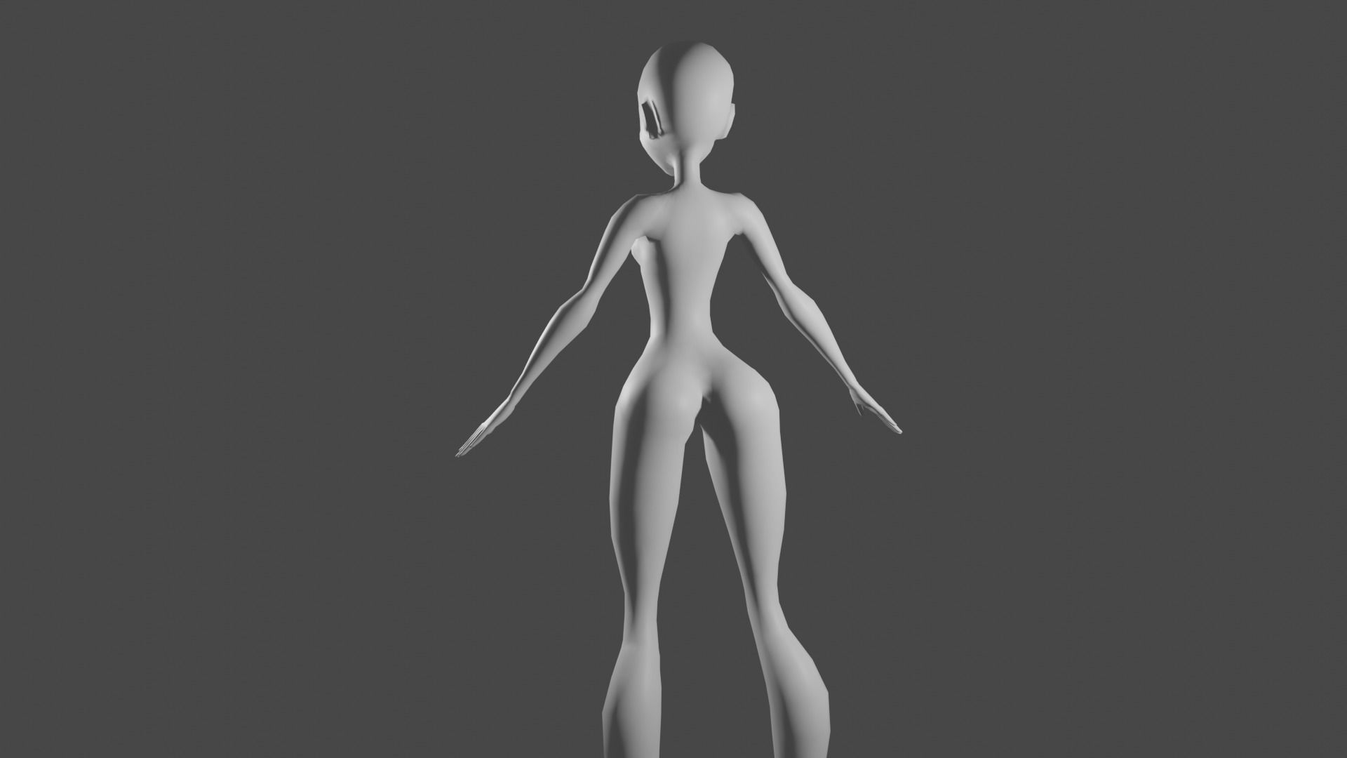 Winx Base Mesh Free 3D model_1