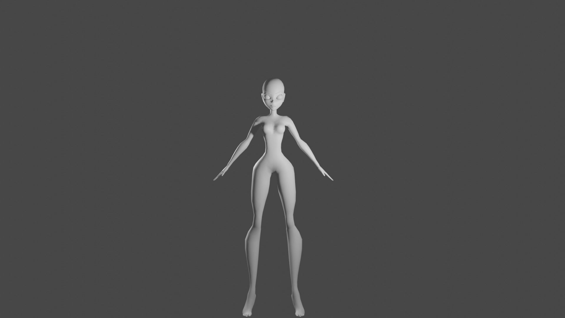 Winx Base Mesh Free 3D model_4