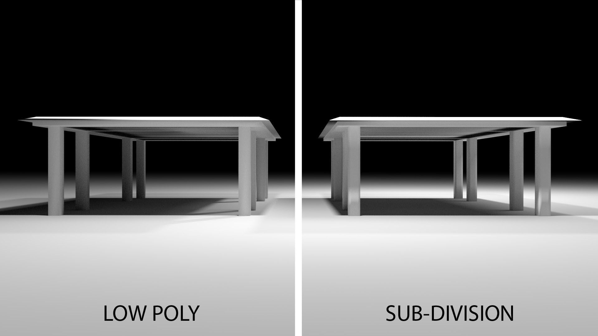 Warehouse 5 dining table with legs 3D model_4