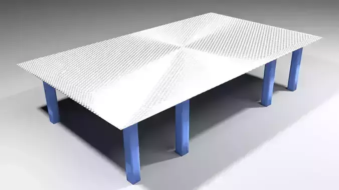 Warehouse 5 dining table with legs