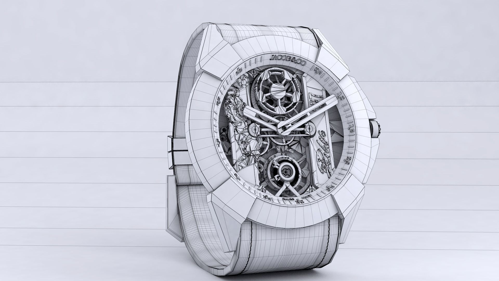 CR7 iconic watch The Jacob Co 3D model_35
