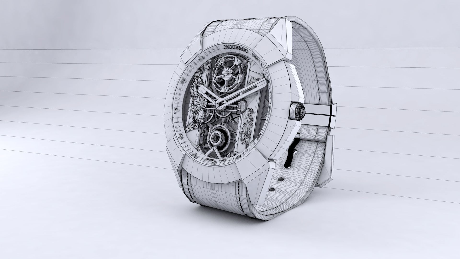 CR7 iconic watch The Jacob Co 3D model_10