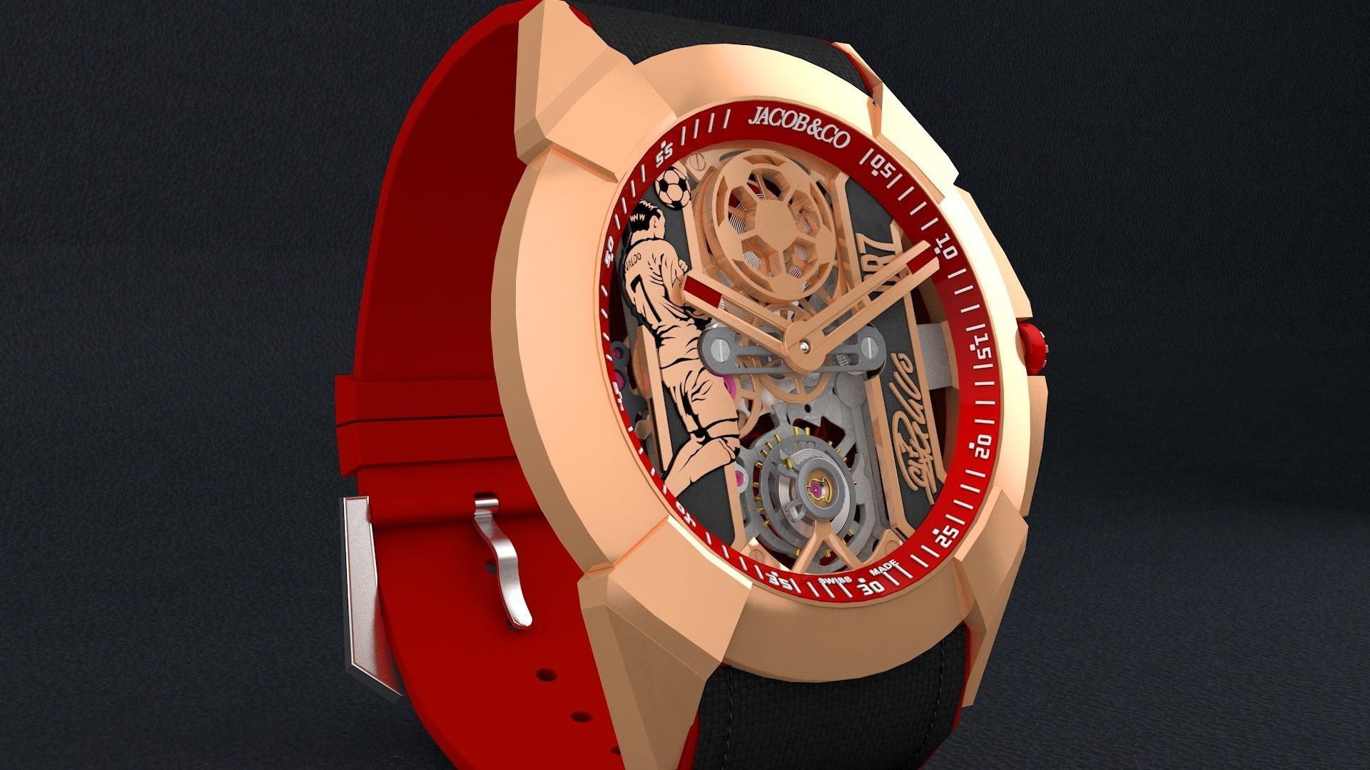 CR7 iconic watch The Jacob Co 3D model_4