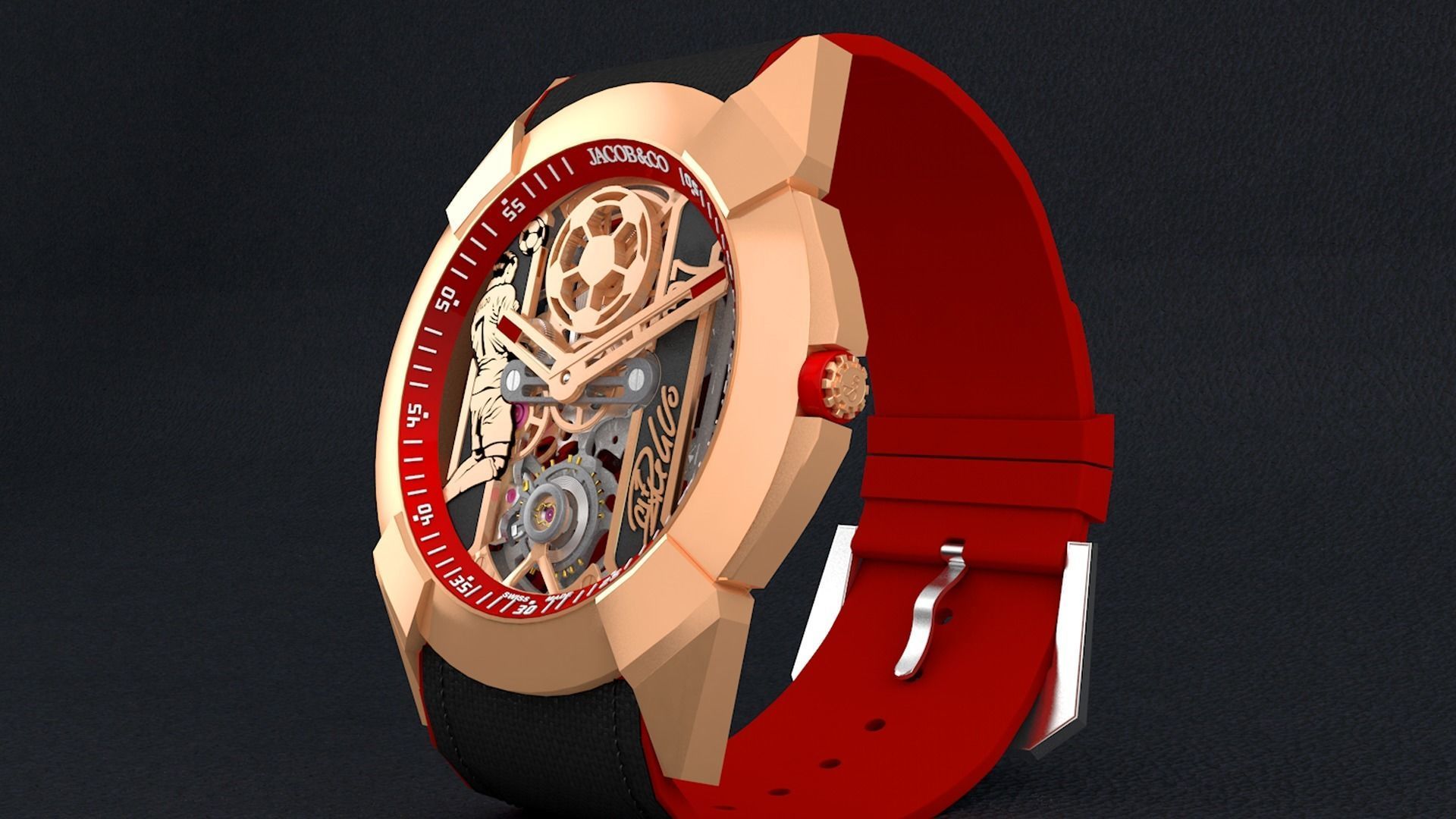 CR7 iconic watch The Jacob Co 3D model_3
