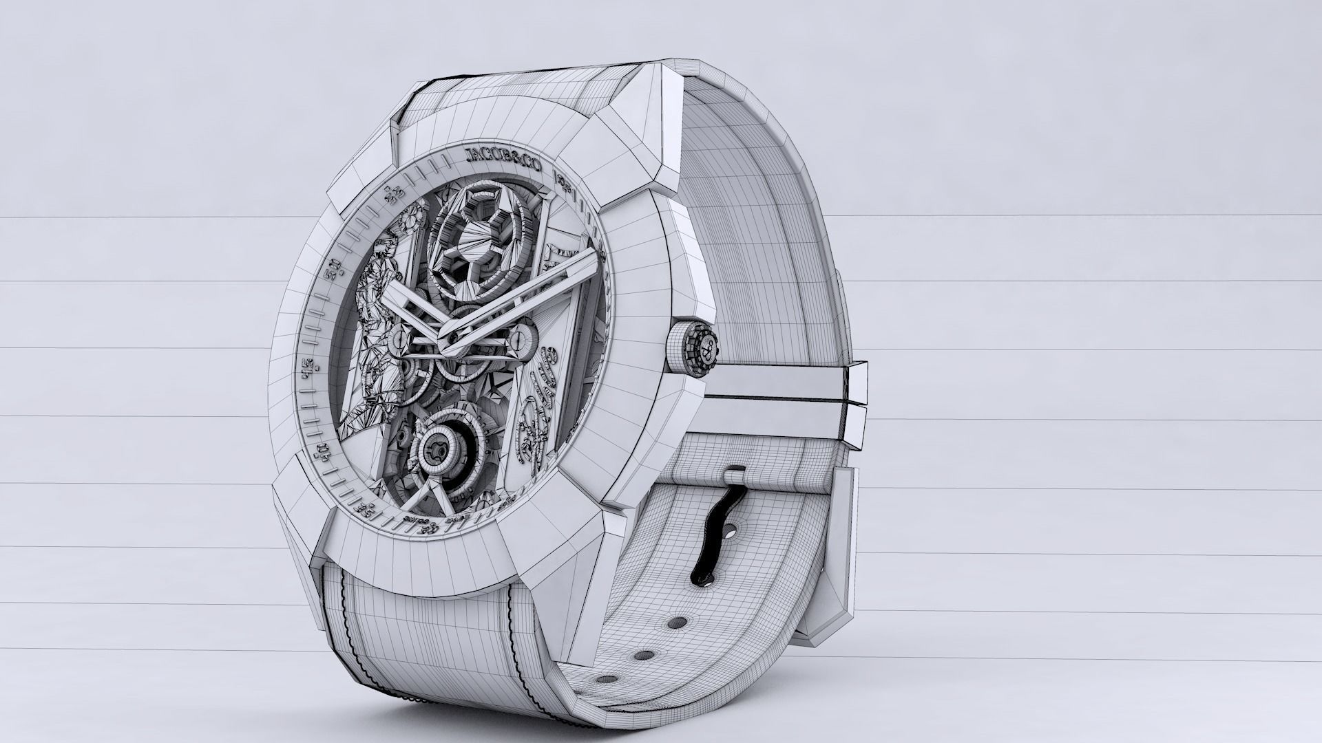 CR7 iconic watch The Jacob Co 3D model_40