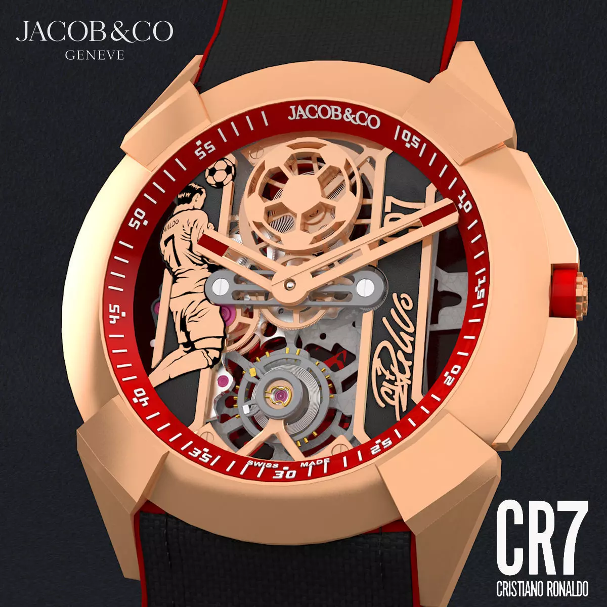 CR7 iconic watch The Jacob Co 3D model_0
