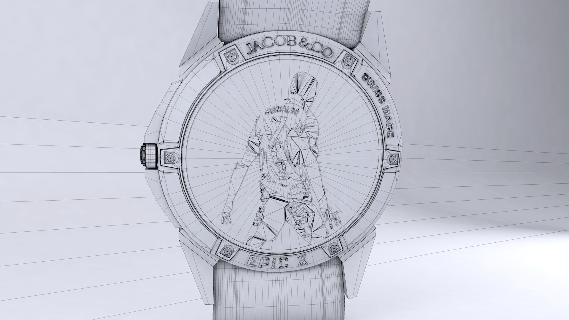 CR7 iconic watch The Jacob Co 3D model_9
