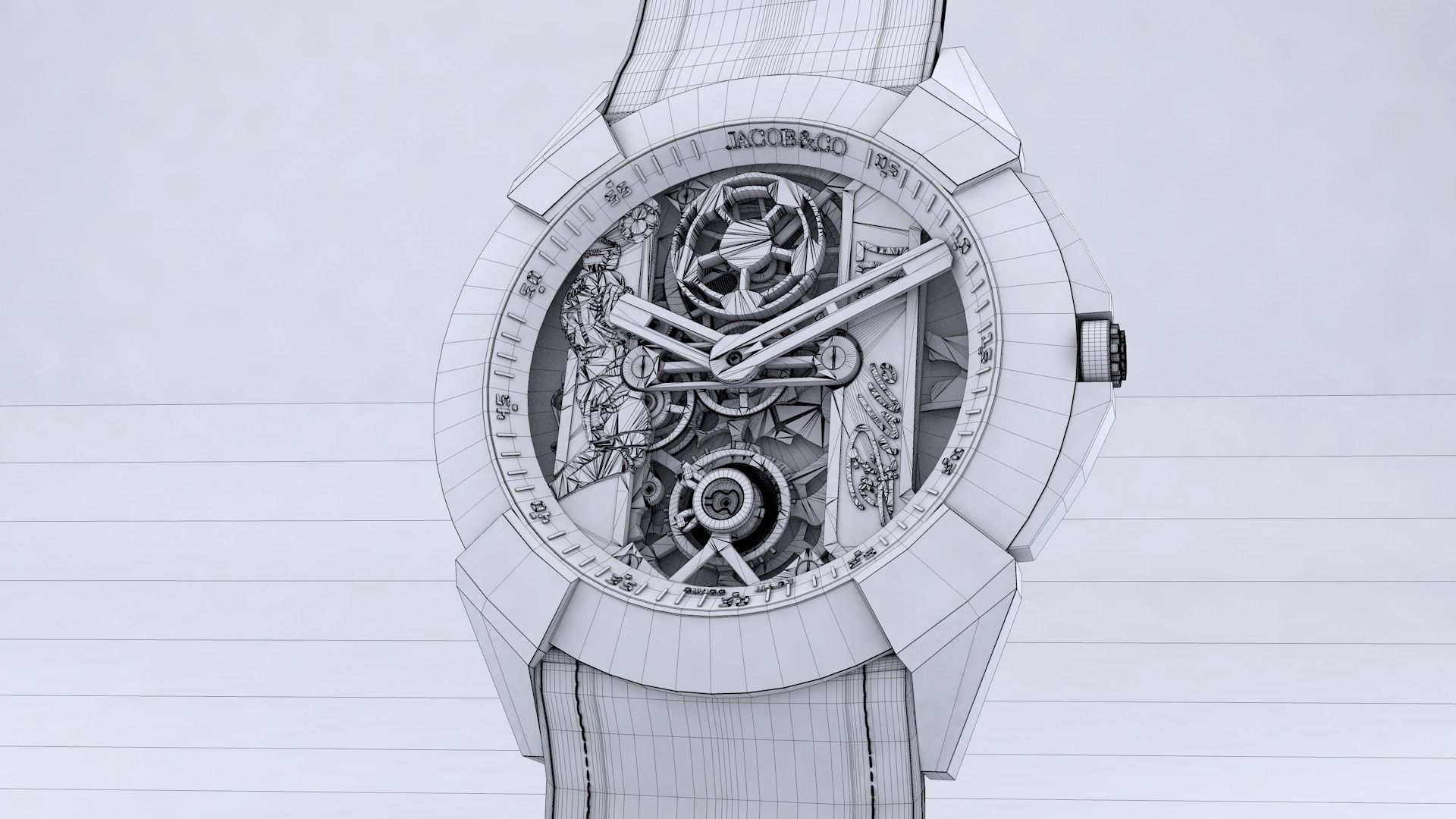 CR7 iconic watch The Jacob Co 3D model_7