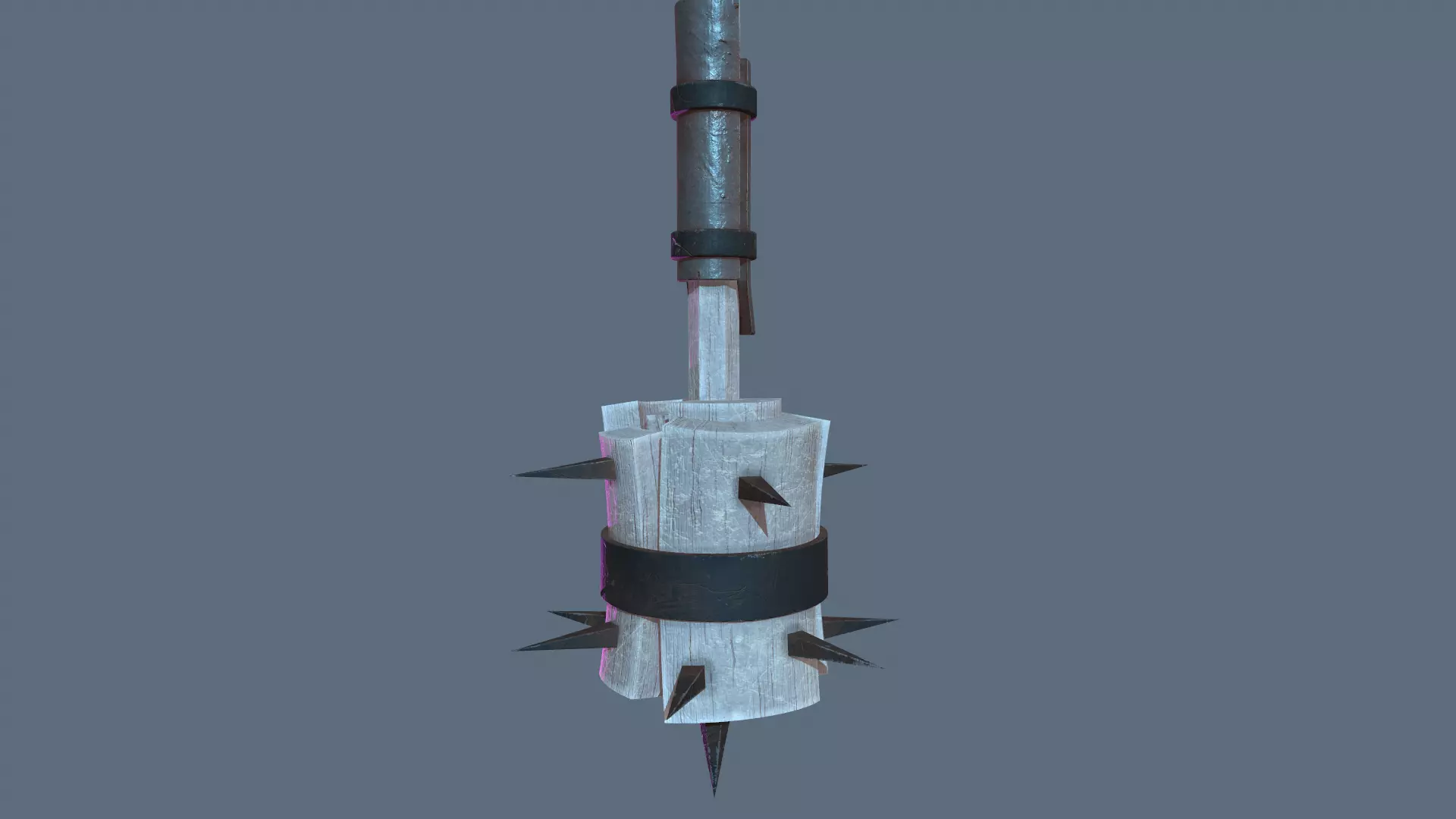 Mace Weapon Low-poly 3D model_0