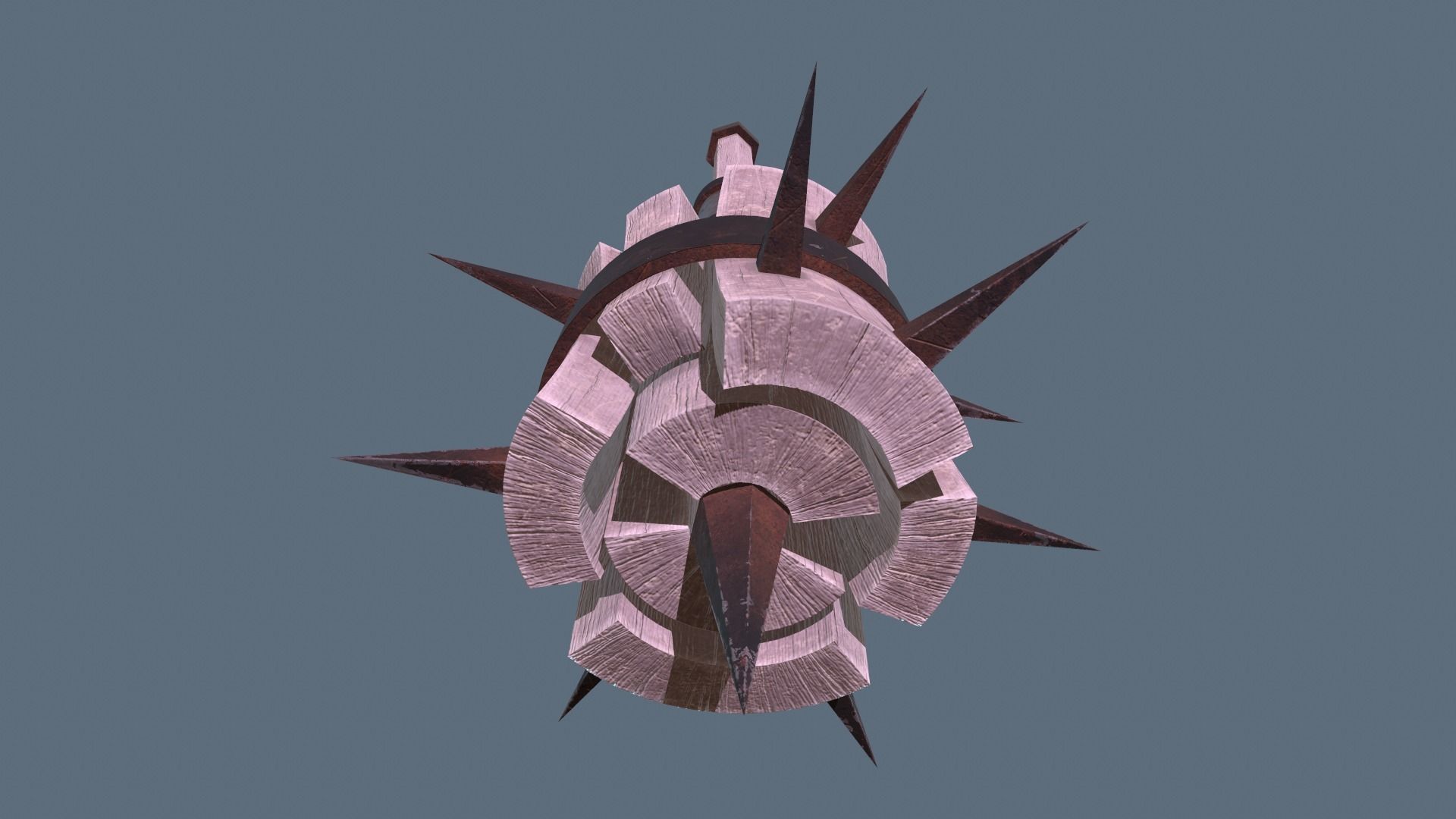 Mace Weapon Low-poly 3D model_15