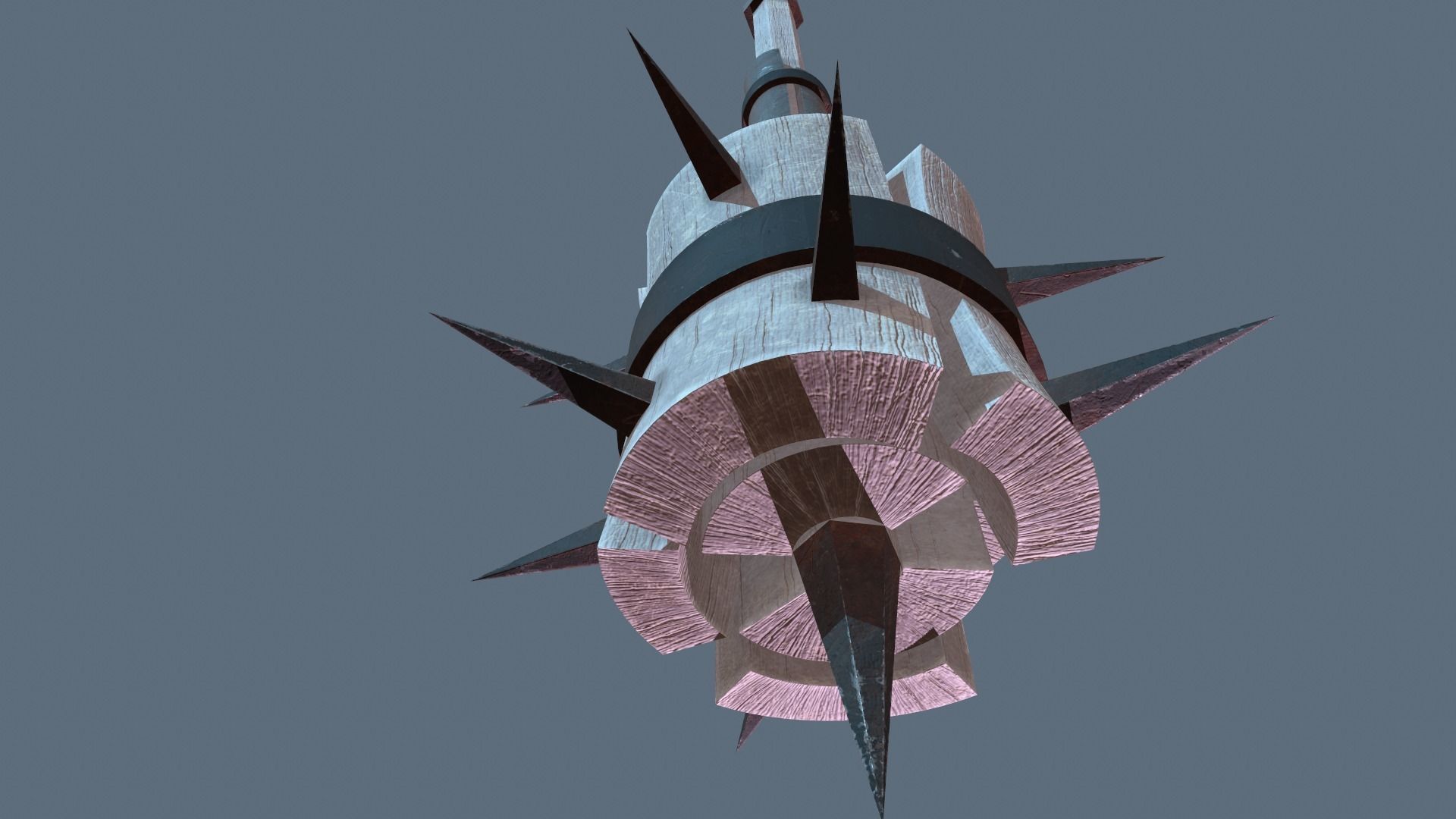 Mace Weapon Low-poly 3D model_4