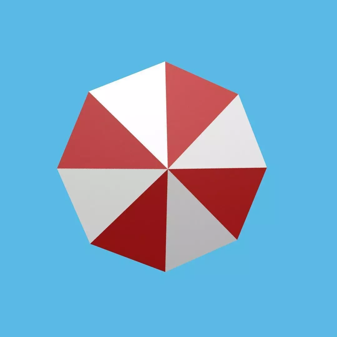 Umbrella Low-poly 3D model