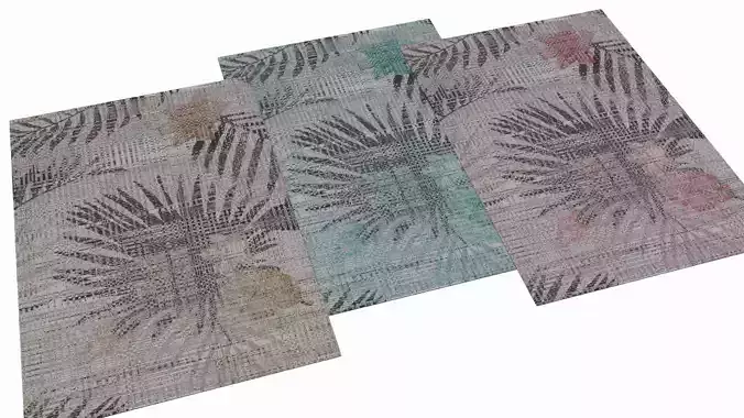 Tropical Fiery Carpets  Textures and material close up