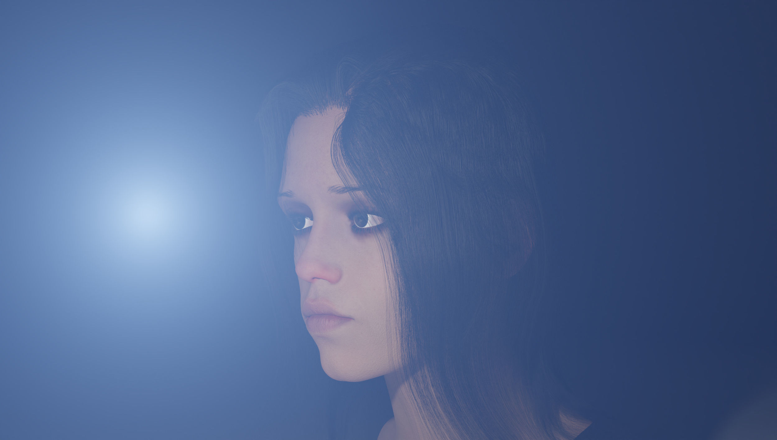 Jenna Ortega 3D Model Low-poly 3D model_2