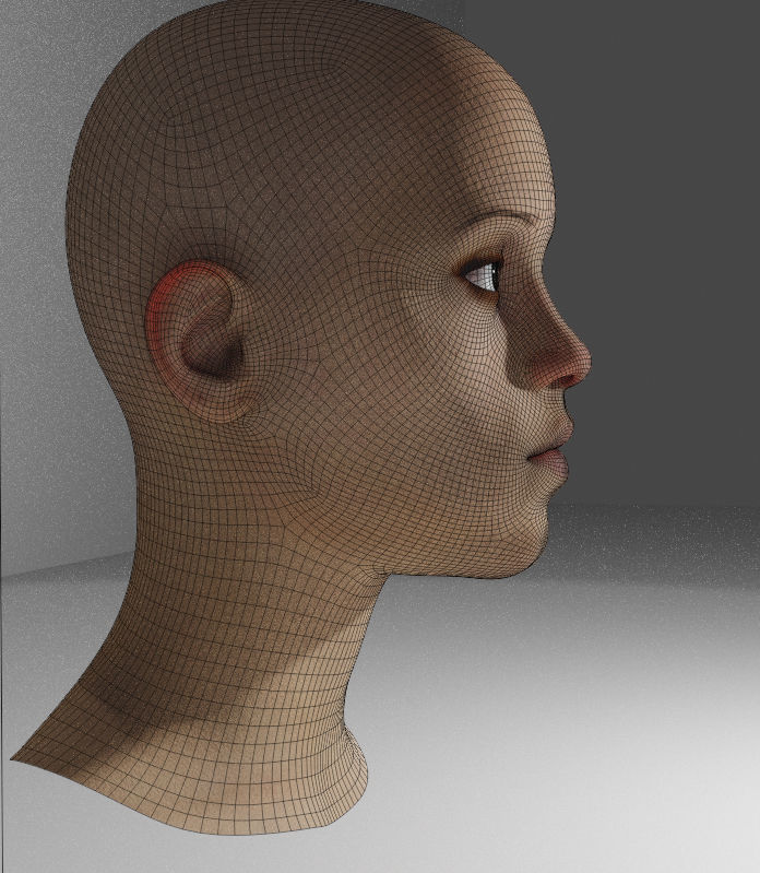 Jenna Ortega 3D Model Low-poly 3D model_4