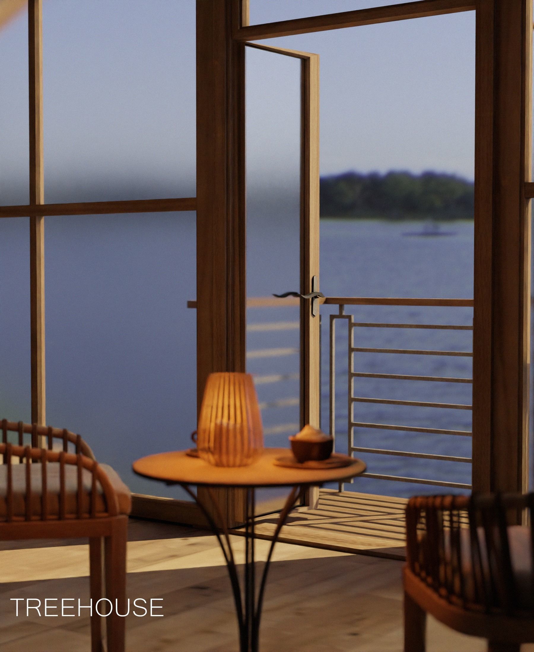 Treehouse - Blender Scene Free 3D model Free 3D model_4