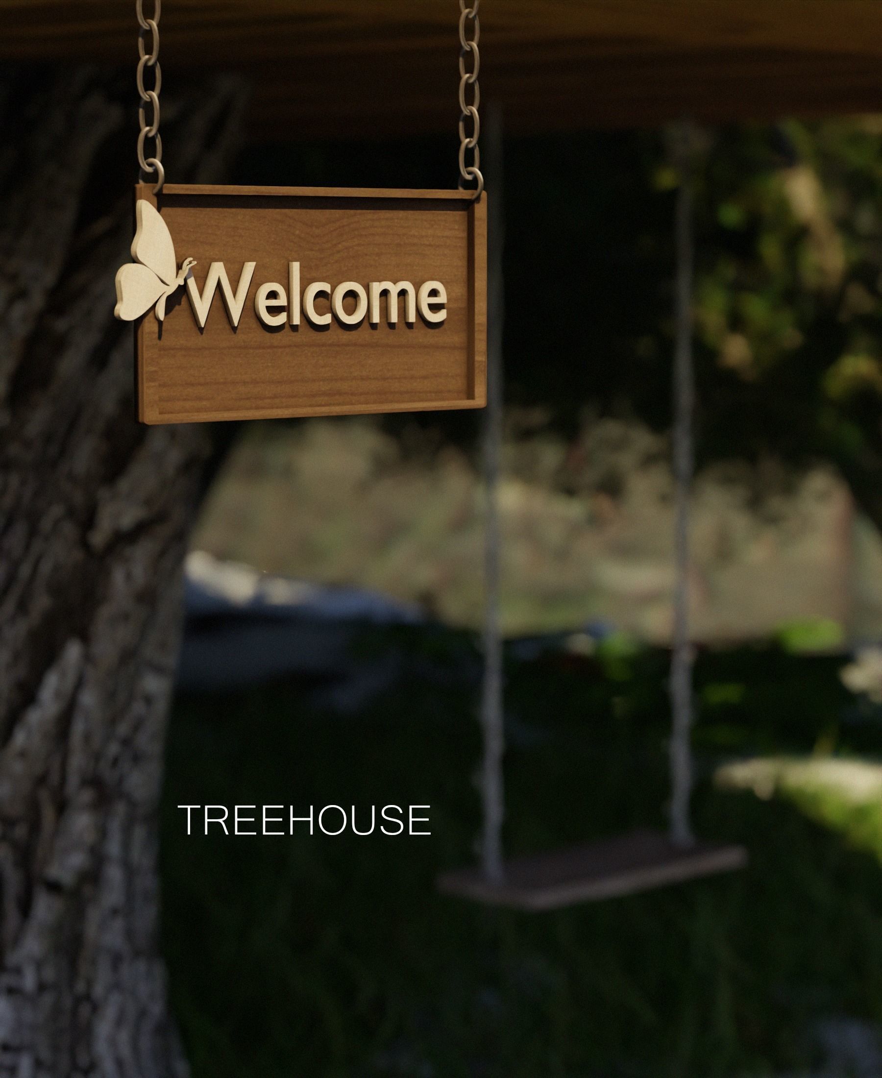 Treehouse - Blender Scene Free 3D model Free 3D model_1