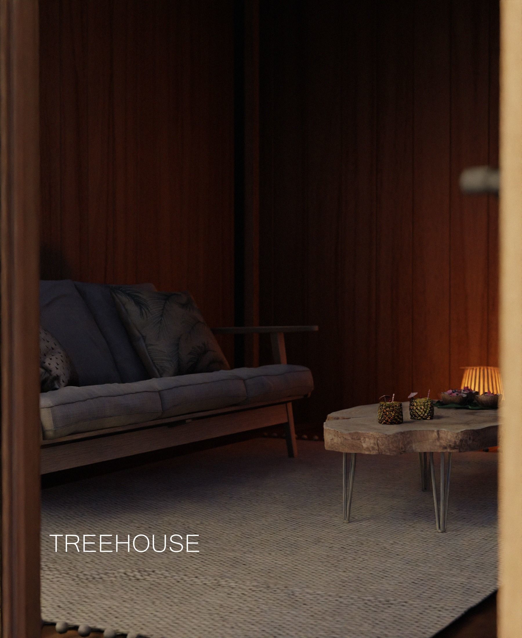 Treehouse - Blender Scene Free 3D model Free 3D model_3