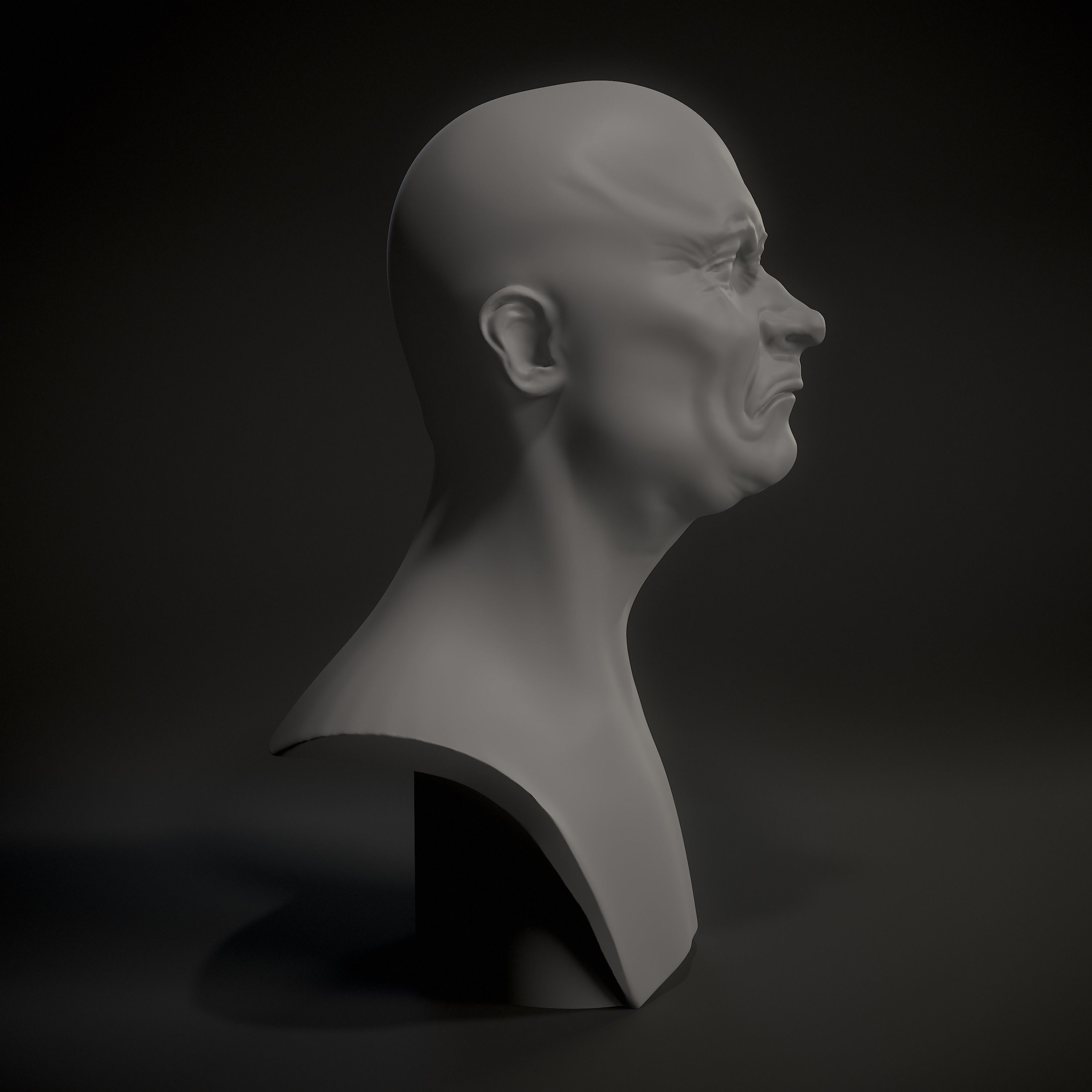 Angry Man 3D print model_2