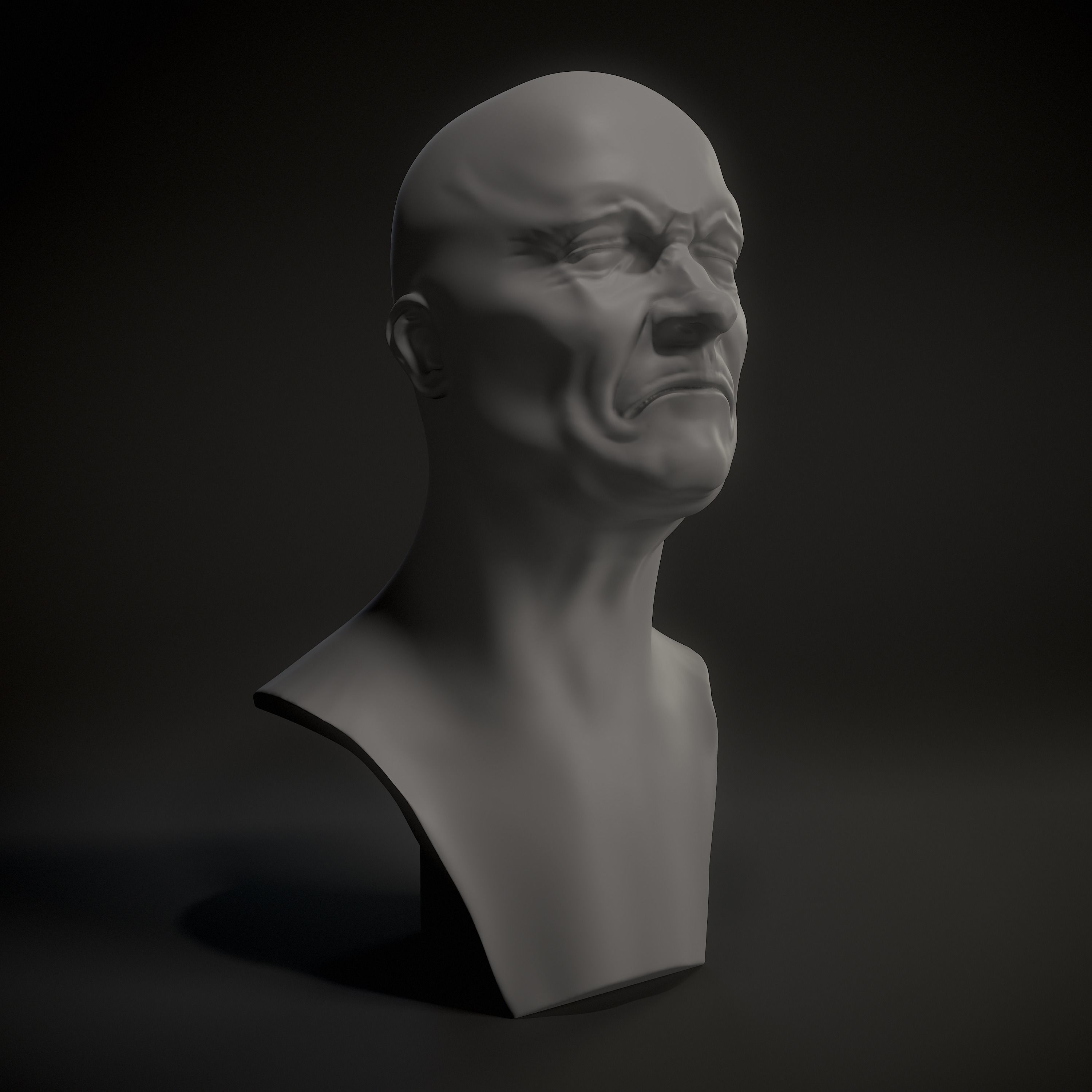 Angry Man 3D print model_3