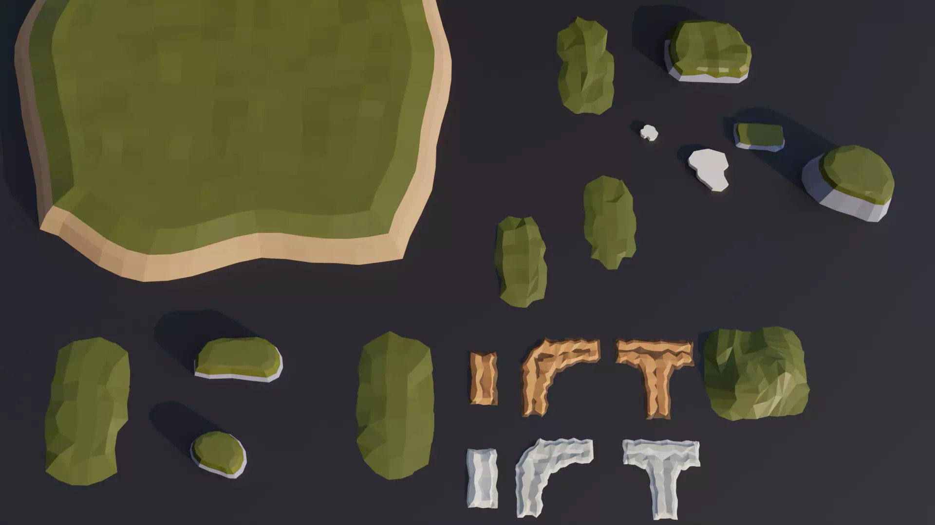 Low Poly Nature Mega Pack RG Low-poly 3D model_5