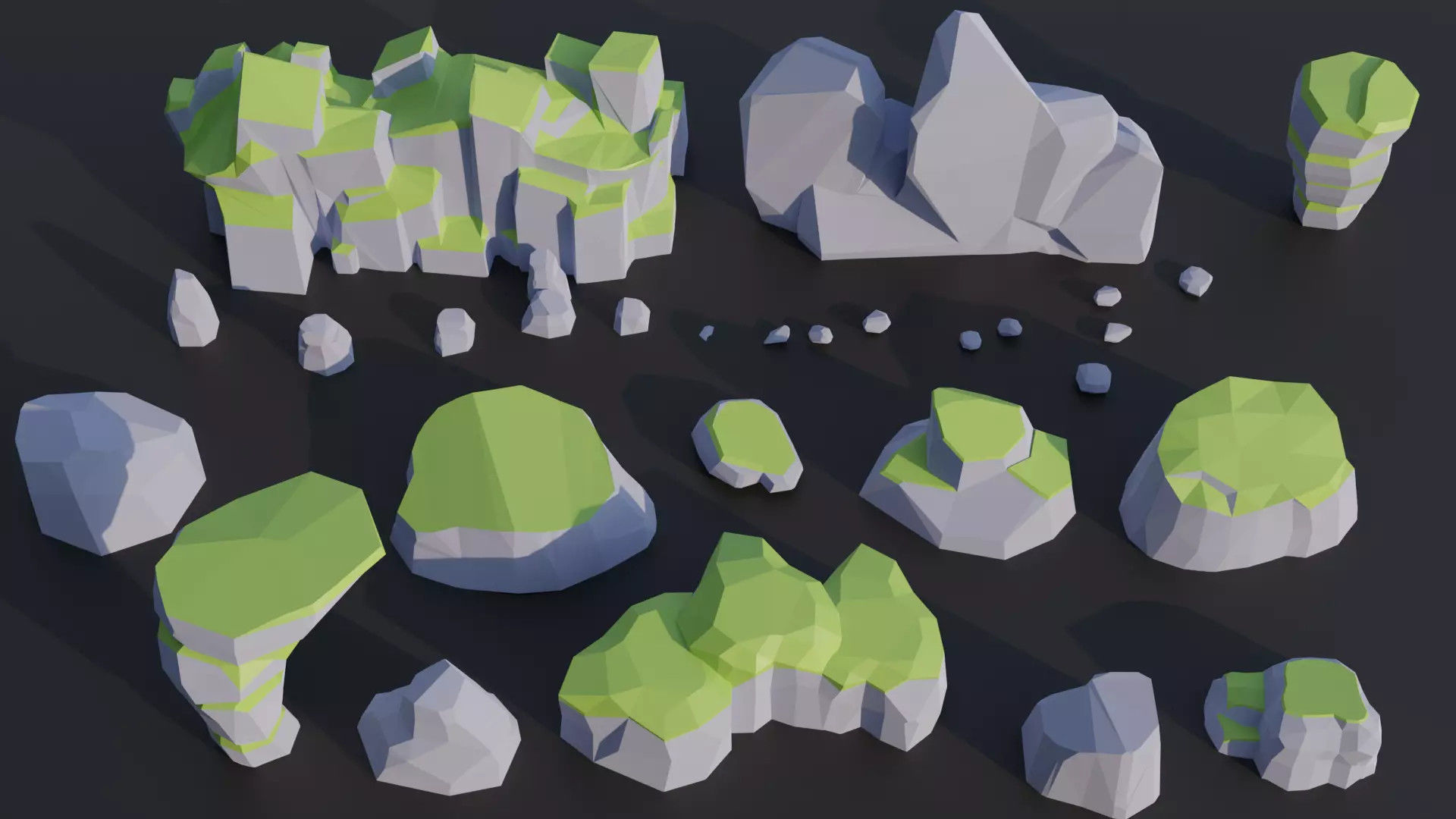 Low Poly Nature Mega Pack RG Low-poly 3D model_16