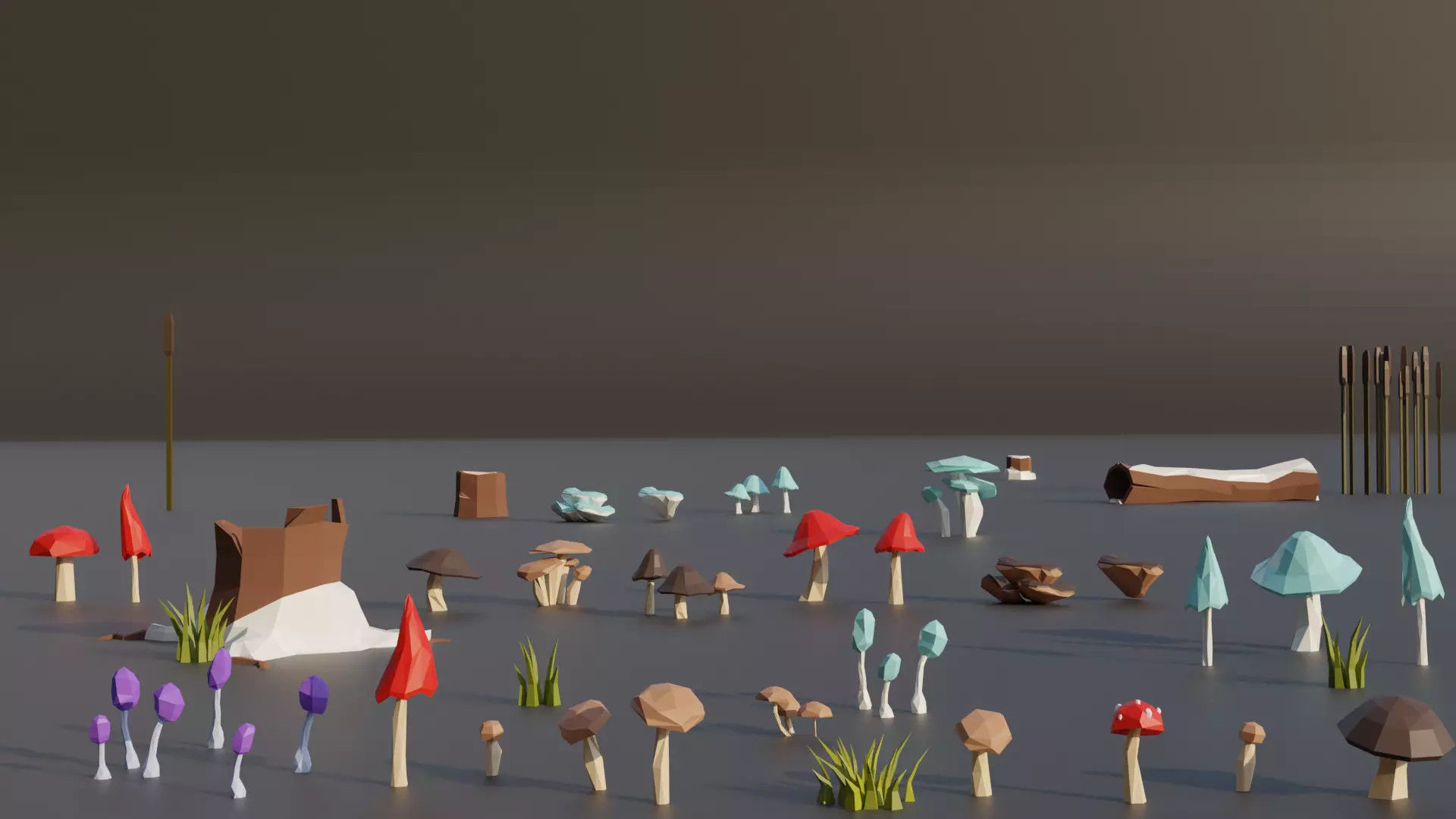 Low Poly Nature Mega Pack RG Low-poly 3D model_19
