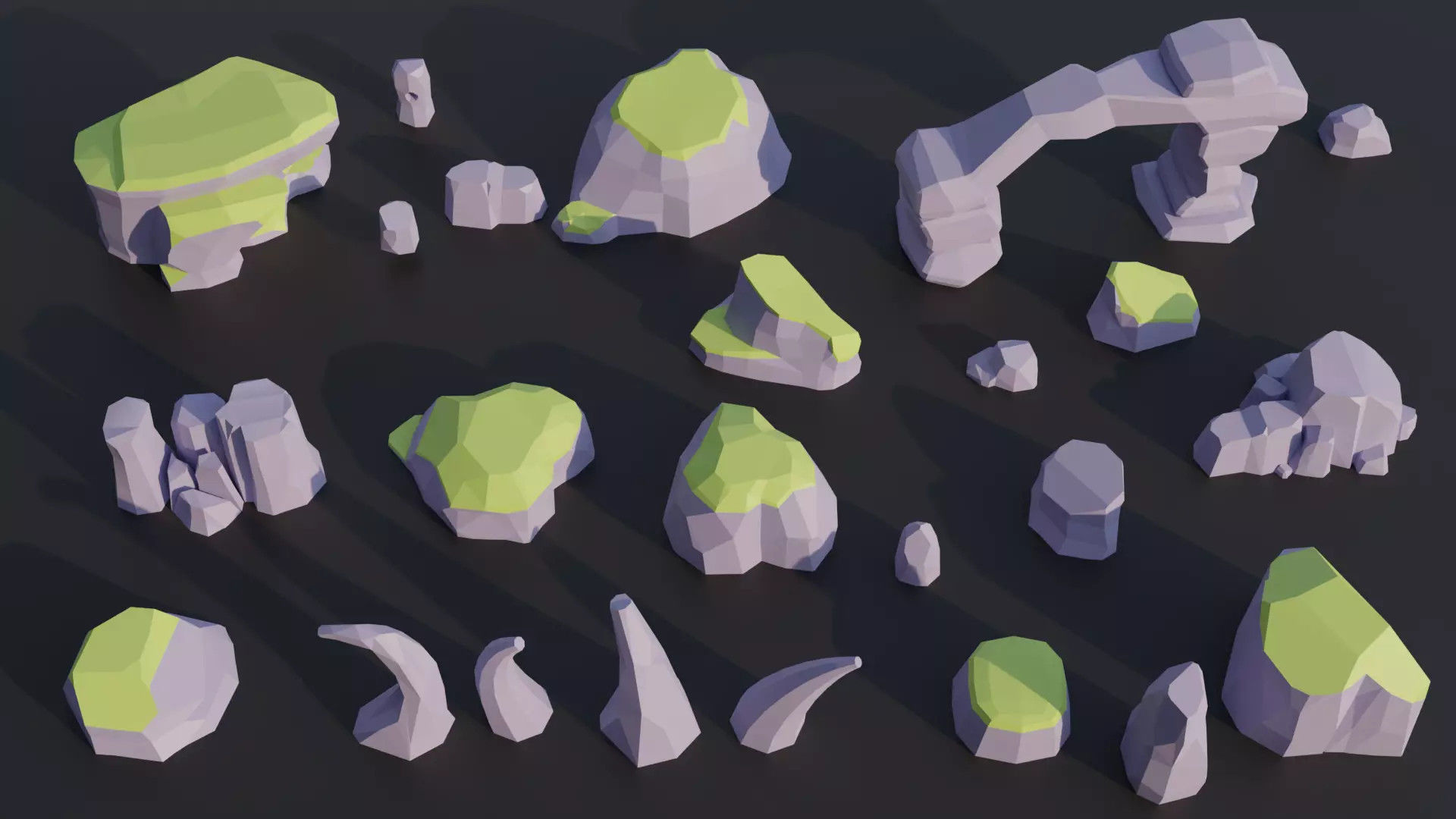 Low Poly Nature Mega Pack RG Low-poly 3D model_12