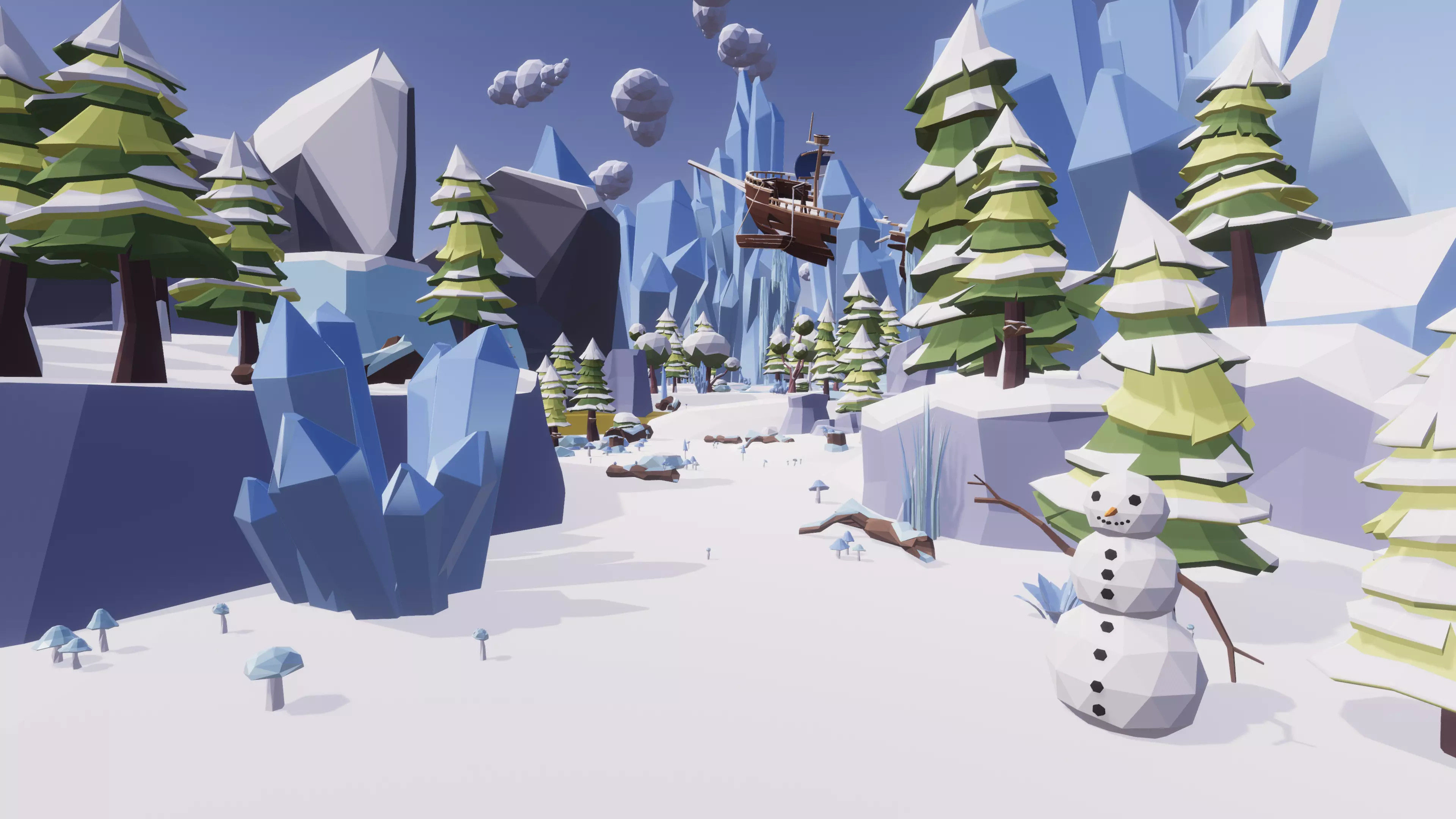 Low Poly Nature Mega Pack RG Low-poly 3D model_8