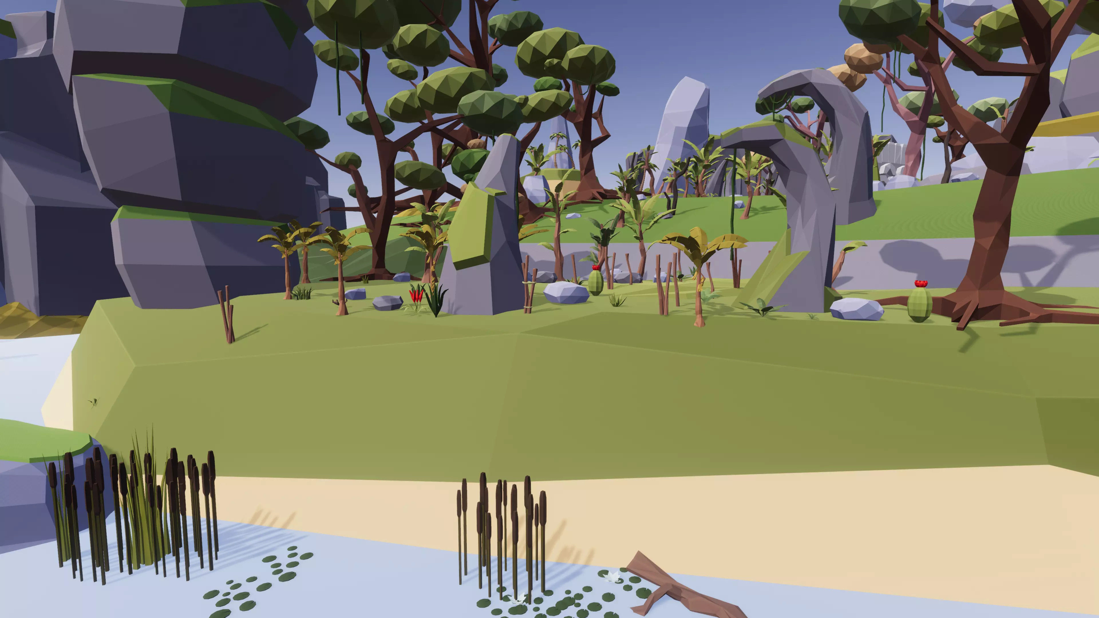 Low Poly Nature Mega Pack RG Low-poly 3D model_11