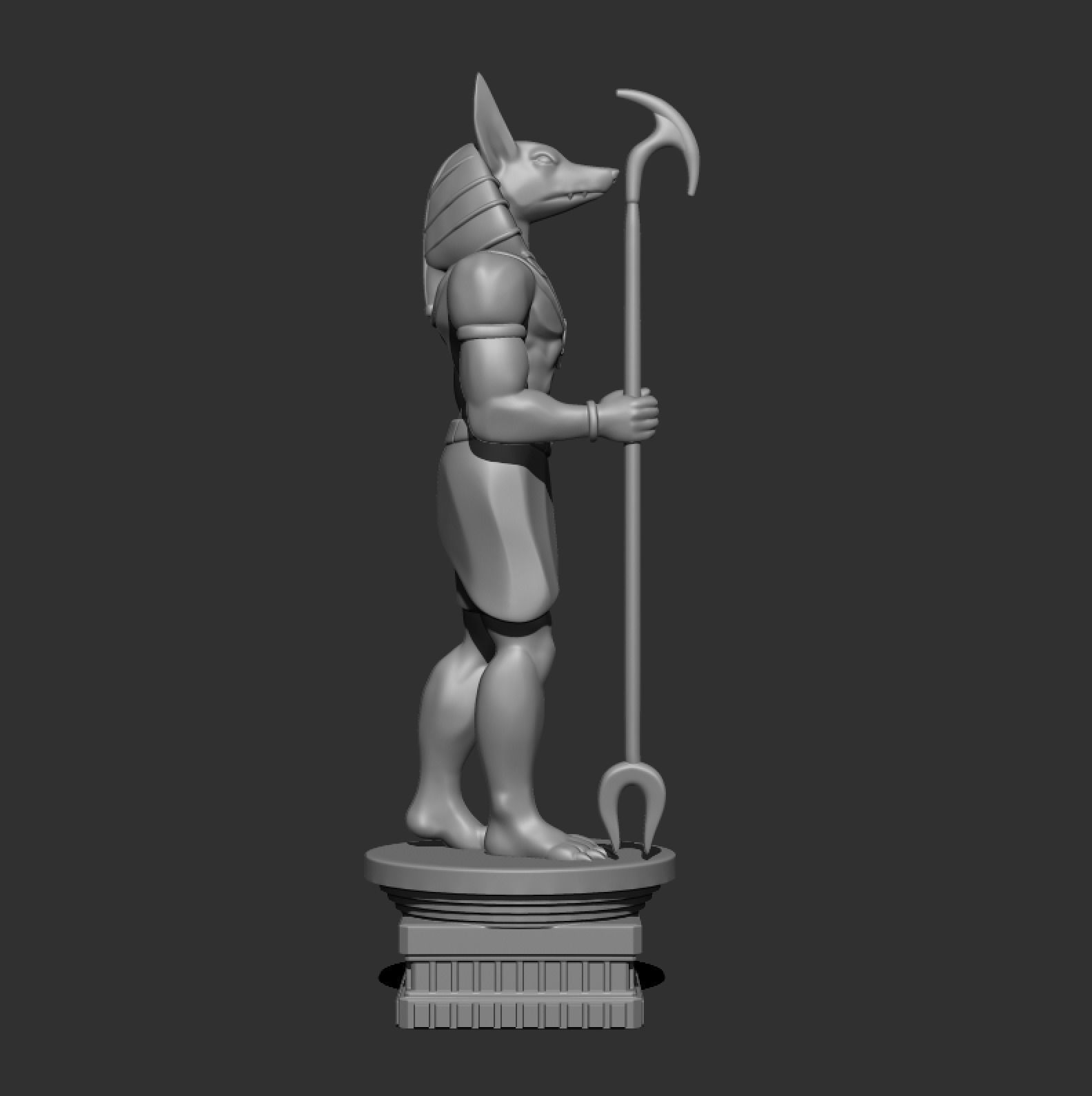 Anubis Figure Free 3D print model_6