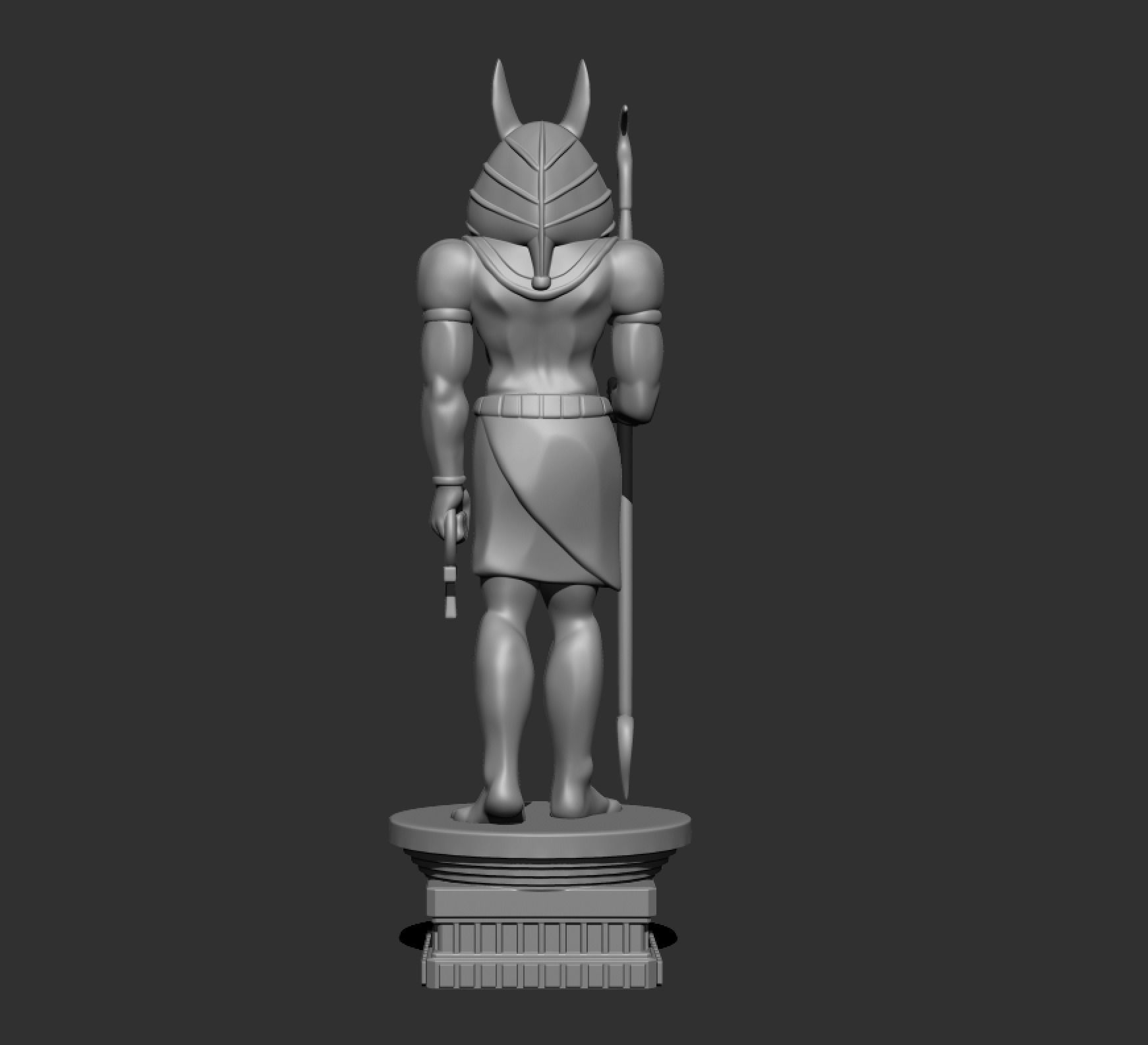 Anubis Figure Free 3D print model_5