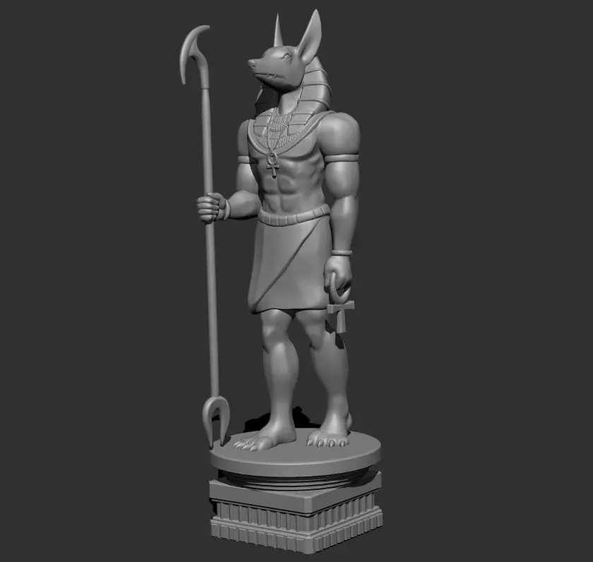 Anubis Figure Free 3D print model_0