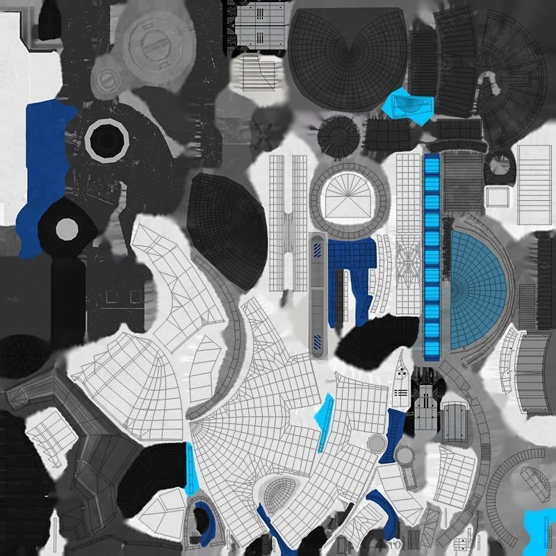 Cute set of Robots Low-poly 3D model_20