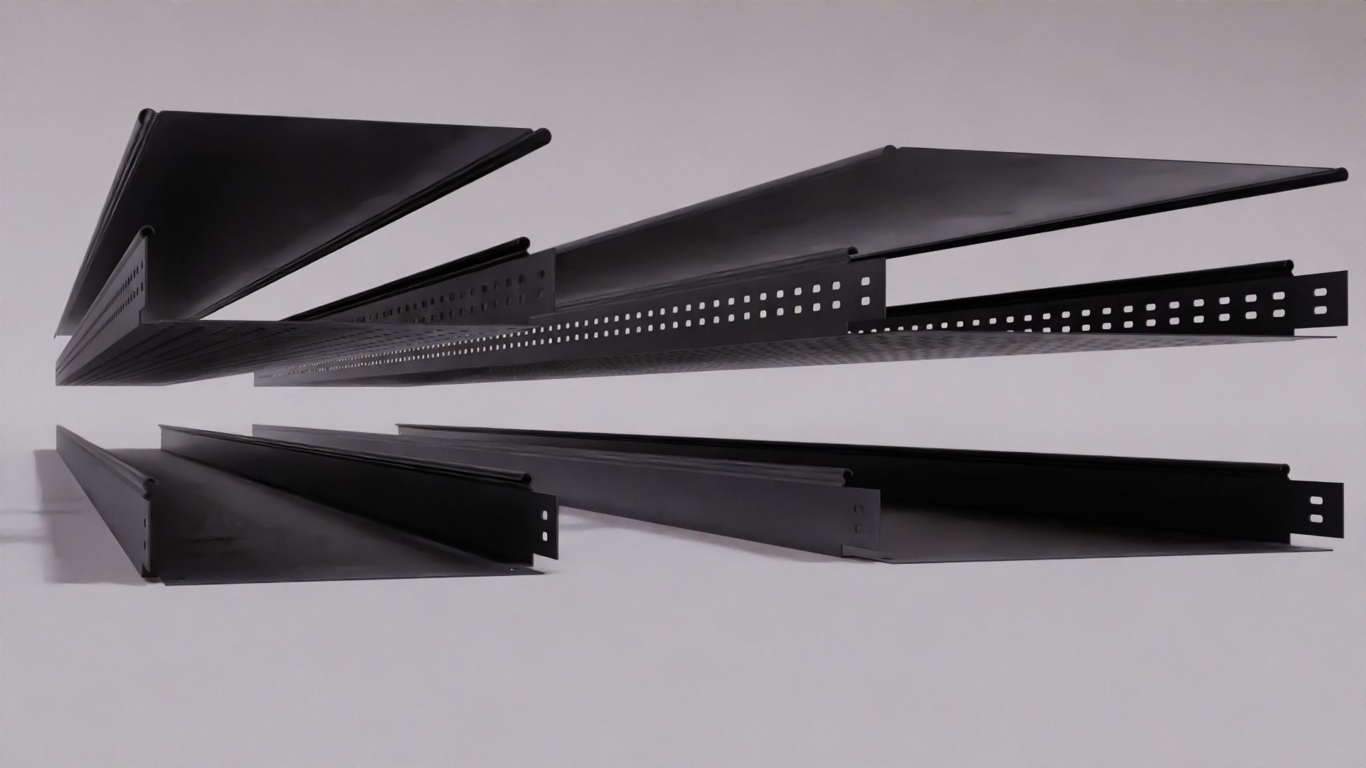 Cable trays 50x50 100x50 200x50 300x50 3D model_2